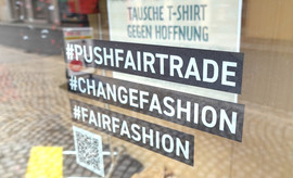 Fashion Revolution-Aktion in Haßfurt (Bild: Stadt Haßfurt)