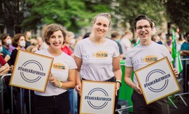 FairActivists fordern den Fairen Aufbruch zur Bundestagswahl (Bild: Fairtrade Deutschland / Jakub Kaliszweski)