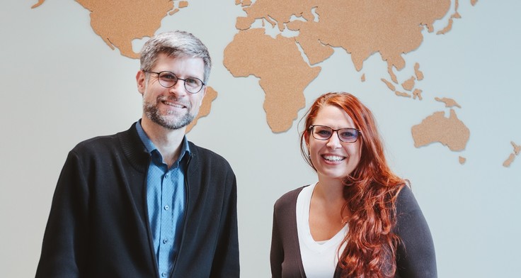 Neue Spitze des Fairtrade-Aufsichtsrats: Matthias Lehnert und Christina Arkenberg. 