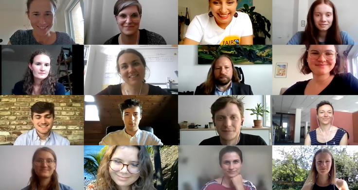 Screenshot des virtuellen Gesprächs von Anton Hofreiter und den FairActivists