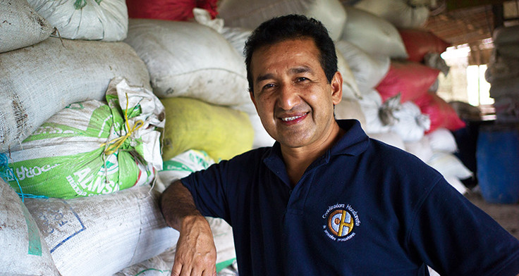 Rodolfo Peña Alba, Direktor bei COMSA, einer Fairtrade zertifizierten Kaffeeorganisation in Honduras